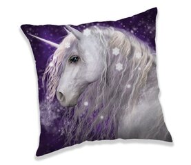 Unicorn Purple -koristetyyny 40 x 40 cm hinta ja tiedot | Koristetyynyt ja tyynynpäälliset | hobbyhall.fi