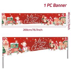 (banneri tyyli 20)Joulu Outdoor Banner Flag Hyvää joulua Sisustus kotiin 2023 Joulukoristeet Navidad Natal Noel Gift Hyvää uutta vuotta 2024 hinta ja tiedot | Joulukoristeet | hobbyhall.fi