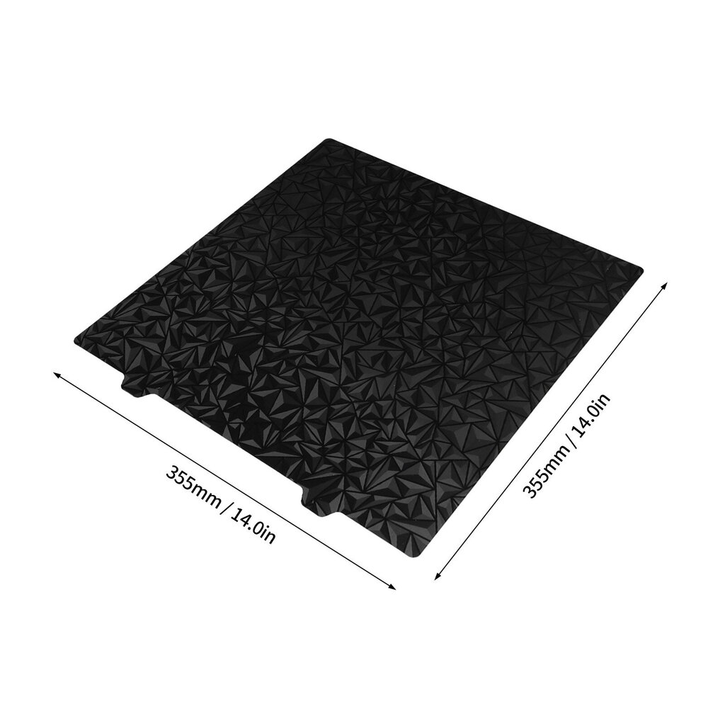 PET PEI Build Plate kaksipuolinen 355x355mm tasoittava jauhemainen jousiteräs 3D-tulostussänky Voron 350 V2 -teräslevylle hinta ja tiedot | Tulostustarvikkeet | hobbyhall.fi