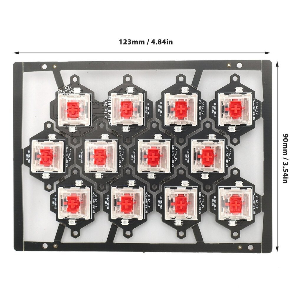 3D Printing Hot Key Board for VORON 2.4 for Trident for Switchwire Change Light Color Luotettava toiminta Tulostimet Tarvikkeet hinta ja tiedot | Tulostustarvikkeet | hobbyhall.fi