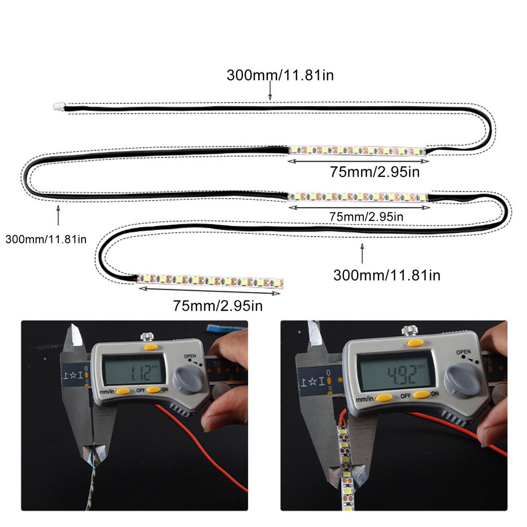 Ammattimainen 3D-tulostimen LED-valonauha, vedenpitävä, korkea kirkkaus, energiaa säästävä 3D-tulostimen valaistusnauha 5 V 12 W P1P:lle hinta ja tiedot | Tulostustarvikkeet | hobbyhall.fi