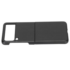 Business Real Leather Texture suojaavat taitettavat puhelinkuoret Samsung Galaxy Z Flip 3Black -puhelimelle hinta ja tiedot | Puhelimen kuoret ja kotelot | hobbyhall.fi