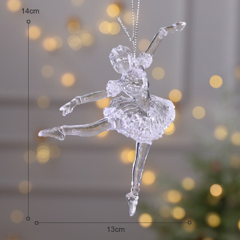 (F)15 cm Joulun Lumihiutalepala Joulukuusi Riipukset Noel Crystal Deer Seppele Riippuvat koristeet Hyvää joulua Sisustus kotiin 2023 hinta ja tiedot | Joulukoristeet | hobbyhall.fi