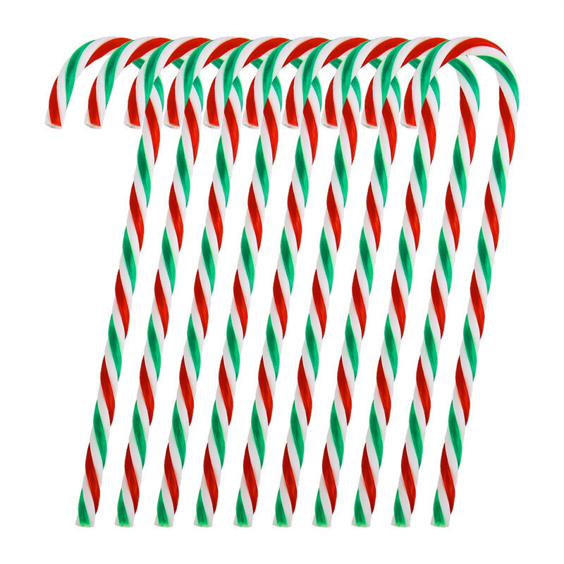 (15cmvihreä)10kpl/erä Candy Canes Joulukuusikoristeet Joulukuusiriipukset Xmas Party Kodinkoristeet Adornos Para Navidad 2023 hinta ja tiedot | Joulukoristeet | hobbyhall.fi