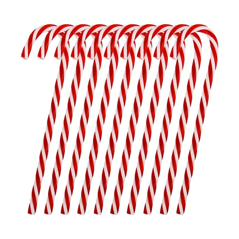 (15cmred)10kpl/erä Candy Canes Joulukuusikoristeet Joulukuusiriipukset Joulujuhlakotikoristeet Adornos Para Navidad 2023 hinta ja tiedot | Joulukoristeet | hobbyhall.fi