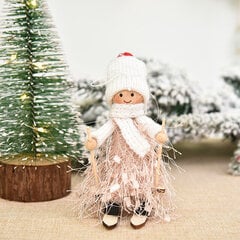 (Hx-Pink boy)2023 Christmas Angel Doll Merry Navidad Joulukoristeet kotiin Joulukoristeet Xmas Natal 2024 uudenvuoden kodin sisustus hinta ja tiedot | Joulukoristeet | hobbyhall.fi