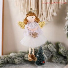 (4Fagu-Beige)2023 Christmas Angel Doll Merry Navidad Joulukoristeet kotiin Joulukoristeet Xmas Natal 2024 uudenvuoden kodin sisustus hinta ja tiedot | Joulukoristeet | hobbyhall.fi