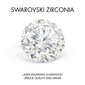 Hopeiset korvakorut "Junona (Fancy Pink)" Swarovski Zirconia Pure Brilliance -kristalleilla. DS03A210 hinta ja tiedot | Korvakorut | hobbyhall.fi