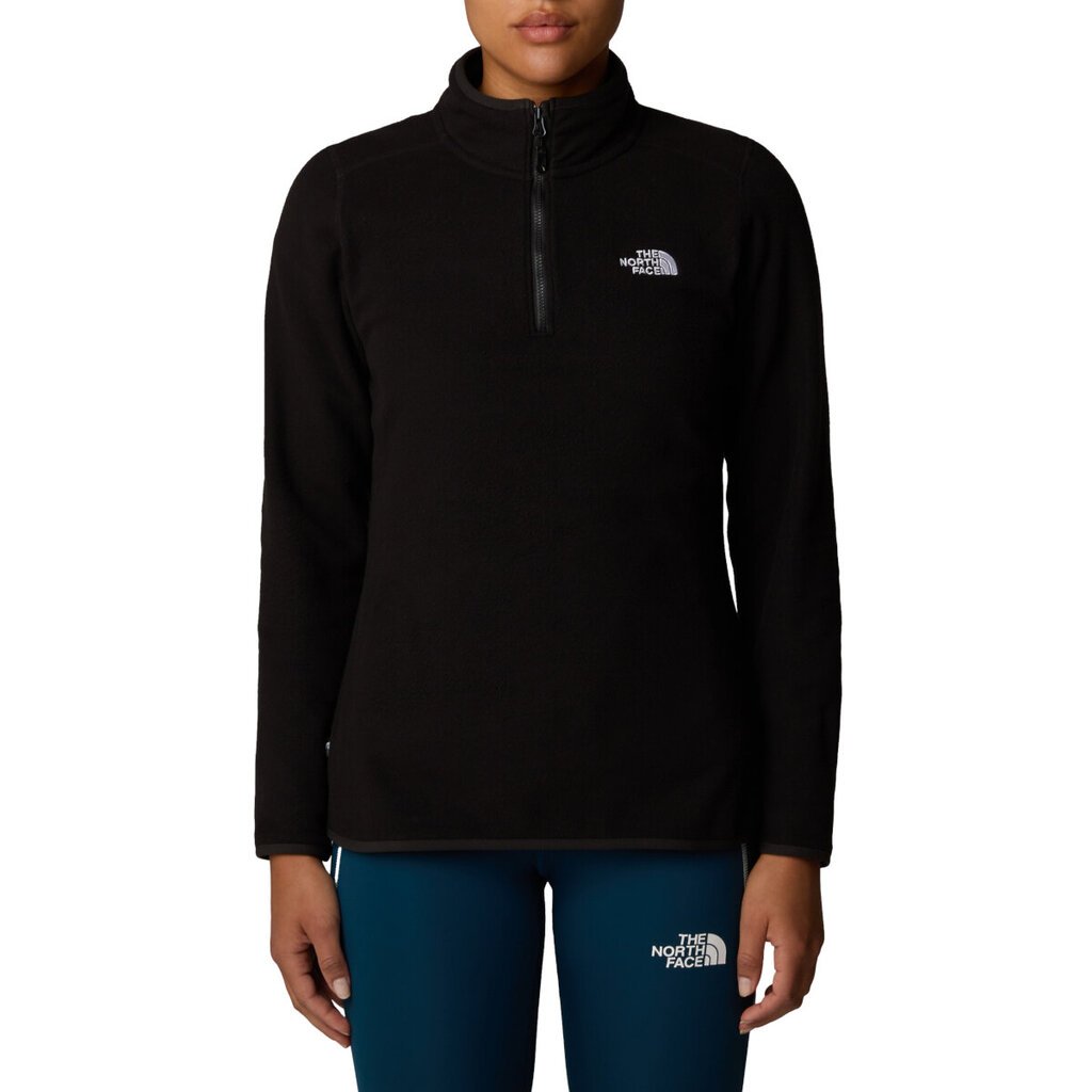 W 100 glacier 1/4 zip the north face nf0a855m4h0 moterims juoda naiset musta NF0A855M4H0 hinta ja tiedot | Naisten hupparit, collegepaidat ja villapaidat | hobbyhall.fi