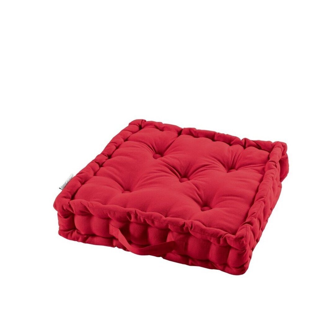 Douceur d'Intérieur Panama -lattiatyyny, punainen, 45 x 45 cm hinta ja tiedot | Koristetyynyt ja tyynynpäälliset | hobbyhall.fi