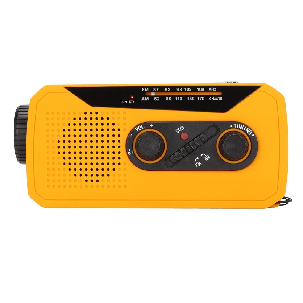 Hätäradio AM FM NOAA Solar Käsikammen USB-lataus 2000mAh Power Bank sääradio LED-valolla taskulamppu eurooppalainen malli hinta ja tiedot | Kelloradiot ja herätyskellot | hobbyhall.fi