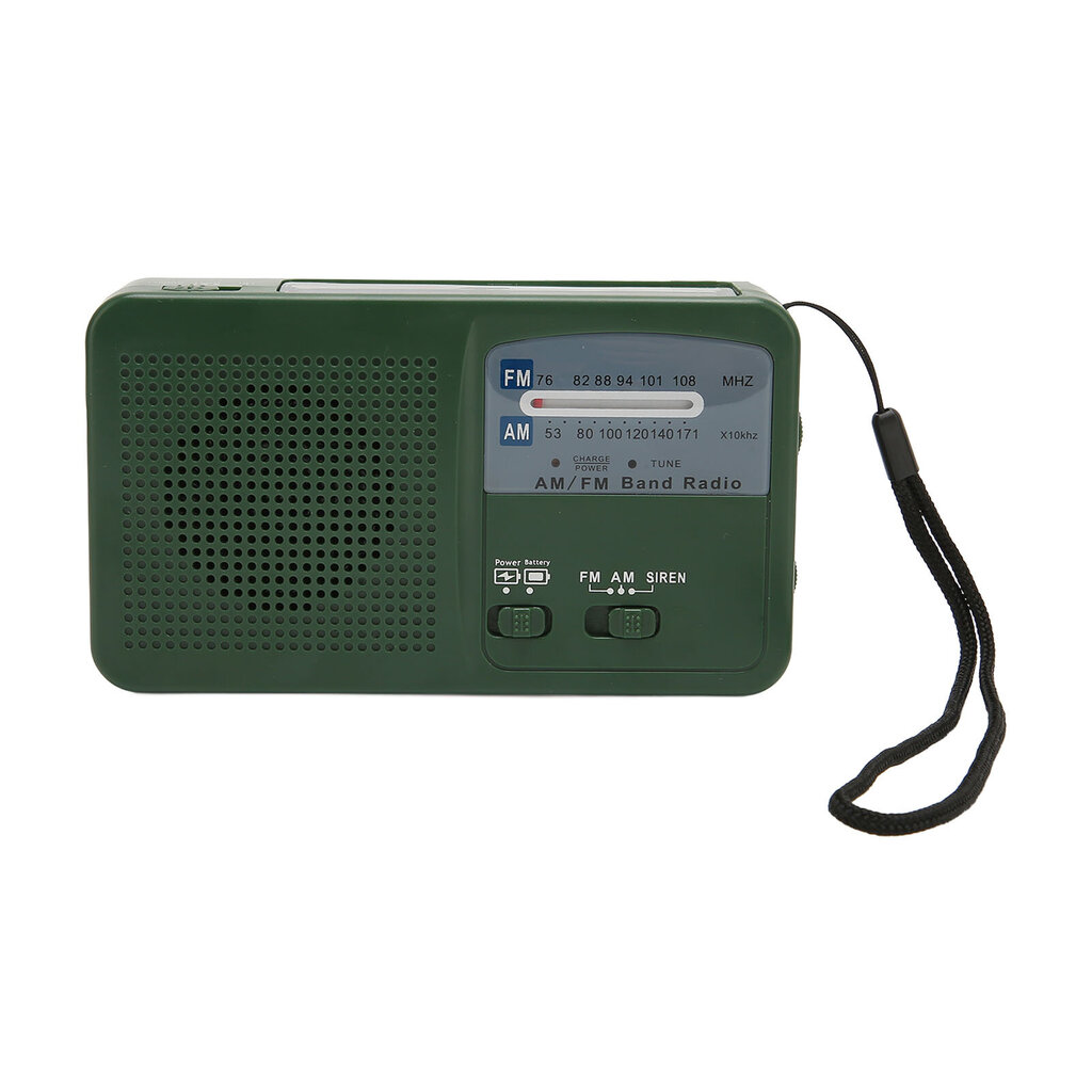 Solar Hand Crank Radio monitoiminen kannettava ladattava hätäradio LED-taskulamolla retkeilyyn Outdoor Green hinta ja tiedot | Kelloradiot ja herätyskellot | hobbyhall.fi