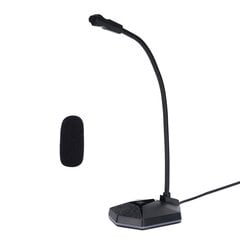 TAIDU TSP201 Tietokonemikrofoni USB Omnidirectional Condenser Desktop Pelimikrofoni PC LaptopBlack hinta ja tiedot | Stereojärjestelmät | hobbyhall.fi