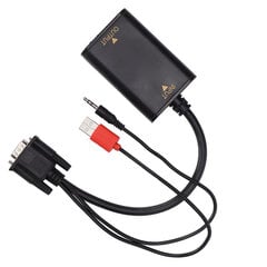 AYCVH01 VGA - HD Multimedia Interface Converter 1080p USB VGA -muunnin pöytätietokoneille ja kannettaville tietokoneille VGA:lla hinta ja tiedot | Stereojärjestelmät | hobbyhall.fi