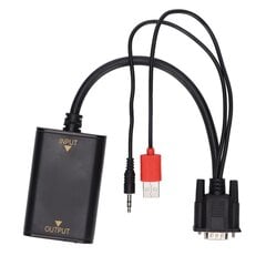 AYCVH01 VGA - HD Multimedia Interface Converter 1080p USB VGA -muunnin pöytätietokoneille ja kannettaville tietokoneille VGA:lla hinta ja tiedot | Stereojärjestelmät | hobbyhall.fi