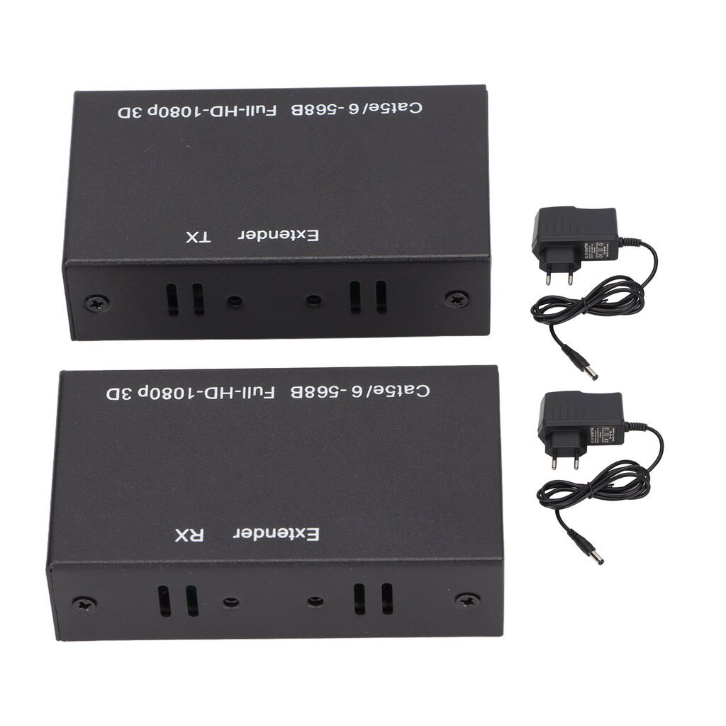 HD Multimedia Interface Network Cable Extender tukee 1080p 3D HDCP EDID Single Cat 5E AC100-240VEU -liittimen kautta hinta ja tiedot | Stereojärjestelmät | hobbyhall.fi