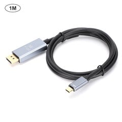 T0404 High Definition -videokaapeli Type C - Displayport 8K 1.4 Engineering Adapter Wire1m hinta ja tiedot | Stereojärjestelmät | hobbyhall.fi