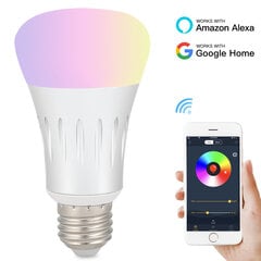 Wifi-lamppu, EECOO Smart LED -lamppu E27 7W Himmennettävä yövalo Langaton Wi-Fi RGB Multi Colo hinta ja tiedot | Stereojärjestelmät | hobbyhall.fi