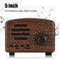 Kannettava Retro Bluetooth-kaiutin Wood Desktop FM-radio Basso Stereo Mic USB-muistikortin tuki hinta ja tiedot | Stereojärjestelmät | hobbyhall.fi