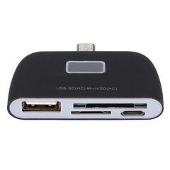 Minimonitoiminen 4 in 1 Smart Reader OTG-kortinlukija Micro USB -latausportilla hinta ja tiedot | Puhelimen muistikortit | hobbyhall.fi