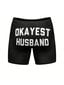 Miesten Okayest Husband Boxer -housut Hauska lahja vaimolta Huumori Uutuus Alusvaatteet Gag (musta) - L·musta hinta ja tiedot | Tunikat | hobbyhall.fi