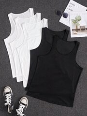 Miesten 5kpl Solid Tank Sleep Top·Multicolor·M hinta ja tiedot | Tunikat | hobbyhall.fi