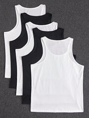 Miesten 5kpl Solid Tank Sleep Top·Multicolor·S hinta ja tiedot | Tunikat | hobbyhall.fi