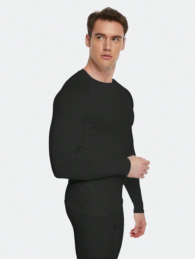 3 Pack Compression Paidat Miesten Pitkähihaiset Athletic Kylmän Sää Base Layer Aluspaita Gear T-paita harjoitteluun·Musta·L hinta ja tiedot | Tunikat | hobbyhall.fi