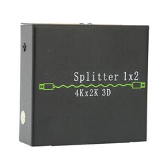 HD Multimedia Interface Splitter 1 in 2 Out 4K 30Hz alumiiniseoksesta Screen Splitter 100-240VEU Plug hinta ja tiedot | Stereojärjestelmät | hobbyhall.fi