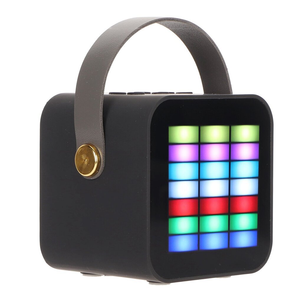 Lasten minikaraokekone BT 5.3 LED-valotehosteilla langaton Bluetooth-kaiutin ja 2 mikrofonia juhliin hinta ja tiedot | Stereojärjestelmät | hobbyhall.fi