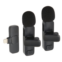 Langattoman Lavalier-mikrofonin kohinanvaimennus matalan viiveen Plug and Play HiFi Clip On Lapel Mic Androidille IOS K9 IOS:lle hinta ja tiedot | Stereojärjestelmät | hobbyhall.fi