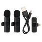 Langattoman Lavalier-mikrofonin kohinanvaimennus matalan viiveen Plug and Play HiFi Clip On Lapel Mic Androidille IOS K9 IOS:lle hinta ja tiedot | Stereojärjestelmät | hobbyhall.fi