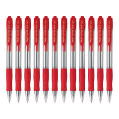 Pilot Super Grip Boligraph | 1,0 mm kärki | Sensitive Sensitive öljypohjainen mustekynä | Tartu Caucho | Saatavilla 6 väriä 12 x punainen hinta ja tiedot | Toimistotarvikkeet | hobbyhall.fi