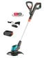 Gardena Akkutrimmeri EasyCut 23/18V P4A Li-Ion 18V/2,0Ah sis. akun ja laturin AL1810CV hinta ja tiedot | Ruohotrimmerit | hobbyhall.fi