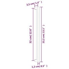 Kaapin kahva, 320 mm, musta hinta ja tiedot | Kahvat huonekaluihin | hobbyhall.fi