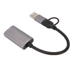 Video Capture Card 4K HD Multimedia Interface Naaras-USB Type C Video Capture Adapteri PS5:lle Xbox DVD-videokameralle hinta ja tiedot | Videokameran lisätarvikkeet | hobbyhall.fi