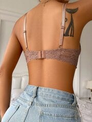 Floral Lace Underwire Push Up Bran Alusvaatteet·Grey·70B hinta ja tiedot | Rintaliivit | hobbyhall.fi