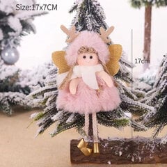 (23-007 Pink)Uusi vuosi 2024 Jouluenkelinuket Joulukuusiriipuskoristeet Navidad 2022 Joulukoristeet kotiin Syntymälahjat Noel Deco hinta ja tiedot | Joulukoristeet | hobbyhall.fi