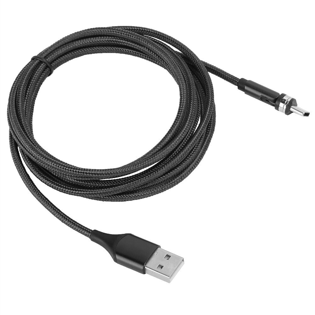 3 in 1 360 astetta pyörivä TypeC magneettinen USB-laturi Micro USB -pikalatauskaapeli 1M (musta) hinta ja tiedot | Puhelimen lisätarvikkeet | hobbyhall.fi