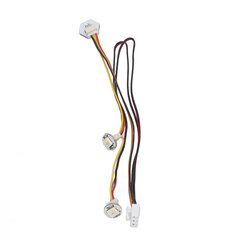 RGBW Mini Button PCB -LED asennettuna 30AWG PTFE-kaapeleilla 3D-tulostimen lisävaruste Voron 2.4 SB StealthBurner Extruderille hinta ja tiedot | Tulostustarvikkeet | hobbyhall.fi