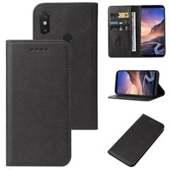 Xiaomi Mi Max 3 Pro magneettisuljettavalle nahkaiselle puhelinkotelolle, musta hinta ja tiedot | Puhelimen kuoret ja kotelot | hobbyhall.fi