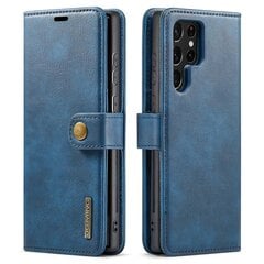 DG.MING Samsung Galaxy S23 Ultra 5G irrotettavalle magneettiselle kotelolle halkaistu nahkainen puhelimen lompakkotelineen suojakuori, sininen hinta ja tiedot | Puhelimen kuoret ja kotelot | hobbyhall.fi