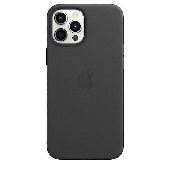 Nahkainen puhelinkotelo Iphone 12 Pro Max -nahkakotelolle MagsafeBlackilla hinta ja tiedot | Puhelimen kuoret ja kotelot | hobbyhall.fi