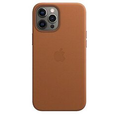 Nahkainen puhelinkotelo Iphone 12 Pro Max -puhelimelle, jossa on Magsafe Saddle Brown hinta ja tiedot | Puhelimen kuoret ja kotelot | hobbyhall.fi