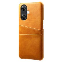 OnePlus Nord CE 3 Lite 5G / Nord N30 5G PU-nahkapäällysteiselle PC-kotelon matkapuhelimen kuorelle, jossa on kaksi korttipaikkaa, oranssi hinta ja tiedot | Puhelimen kuoret ja kotelot | hobbyhall.fi