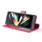 Samsung Galaxy Z Fold5 5G lompakko Nahkainen puhelinkotelo Jalusta Calf Texture puhelimen suojakuoriSamsung Galaxy Z Fold5 5GPink hinta ja tiedot | Puhelimen kuoret ja kotelot | hobbyhall.fi