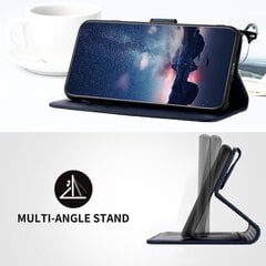 Kotelo Oppo Reno 10 5g Kickstand Protective Folio Book Pu Nahkainen Lompakonsuojus Luottokorttikotelo, Yhteensopiva Oppo Reno 10 5g CaseBluen kanssa hinta ja tiedot | Puhelimen kuoret ja kotelot | hobbyhall.fi