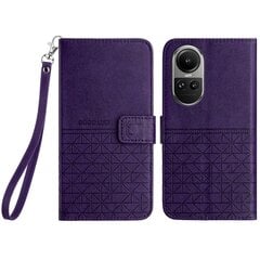 Kotelo Oppo Reno 10 5g Kickstand Suojakalvo Kirja Pu Nahka Lompakon Kansi Luottokorttikotelo, Yhteensopiva Oppo Reno 10 5g Case Purple kanssa hinta ja tiedot | Puhelimen kuoret ja kotelot | hobbyhall.fi