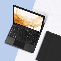 Samsung Galaxy Tab S8+/S7+ PU-nahkainen jalustan kansi + irrotettava näppäimistö kynäpaikalla ja kosketuslevyllä hinta ja tiedot | Puhelimen kuoret ja kotelot | hobbyhall.fi