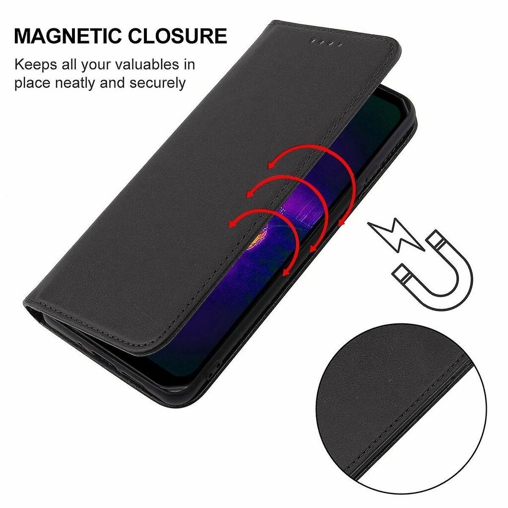 Magneettinen nahkakotelo Ulefone Armor 11T 5G / 11 5GB mustalle hinta ja tiedot | Puhelimen kuoret ja kotelot | hobbyhall.fi